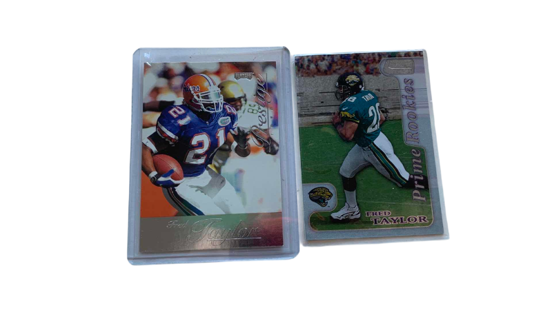 Photo 1 of 2 1998 FRED TAYLOR NFL FOOTBALL ROOKIE CARDS