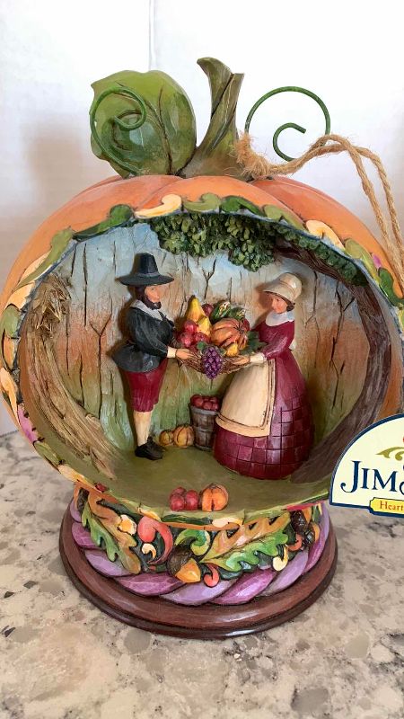 Photo 1 of 2 JIM SHORE THANKSGIVING FIGURES