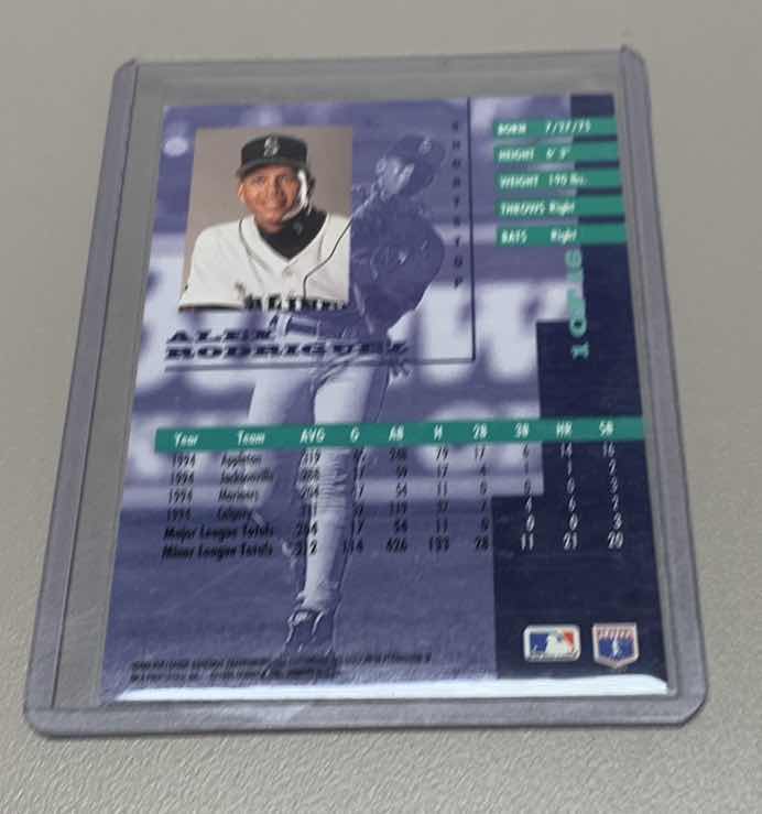 Photo 1 of 1995 ALEX RODRIGUEZ DONRUSS ROOKIE MLB BASEBALL CARD