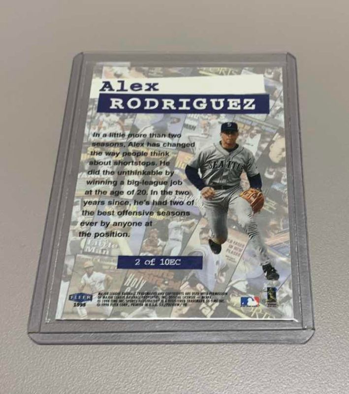 Photo 1 of 1998 ALEX RODRIGUEZ FLEER MLB BASEBALL CARD
