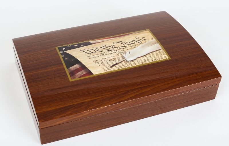 Photo 1 of NIB FRANKLIN MINT “FOUNDING FATHERS OF AMERICA” COIN COLLECTION W COA (HAND-SCULPTED COINS COATED IN 24KT GOLD)