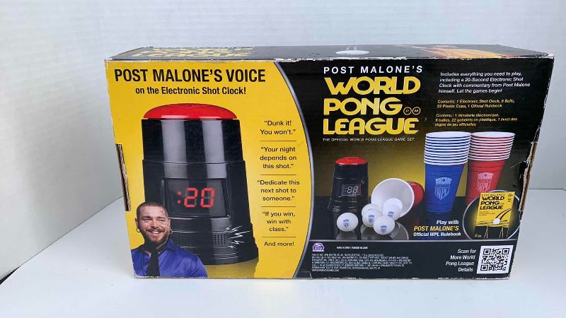 Photo 2 of POST MALONE’S WORLD PONG LEAGUE BEER PONG GAME