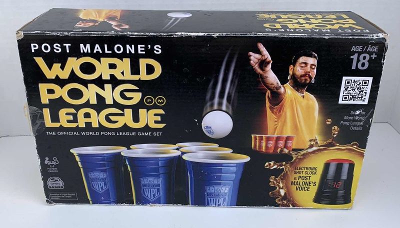 Photo 1 of POST MALONE’S WORLD PONG LEAGUE BEER PONG GAME