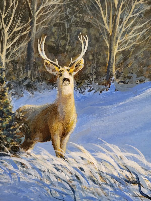 Photo 2 of DEER INSPIRED PAINTINGS 32” X 28”