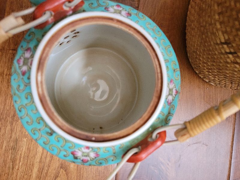 Photo 1 of ASIAN INSPIRED TEA POT WITH CARRIER NO CUPS