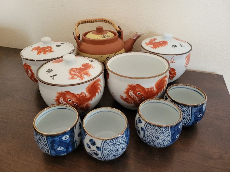 Photo 1 of ORIENTAL INSPIRED TEA CUPS AND BOWLS