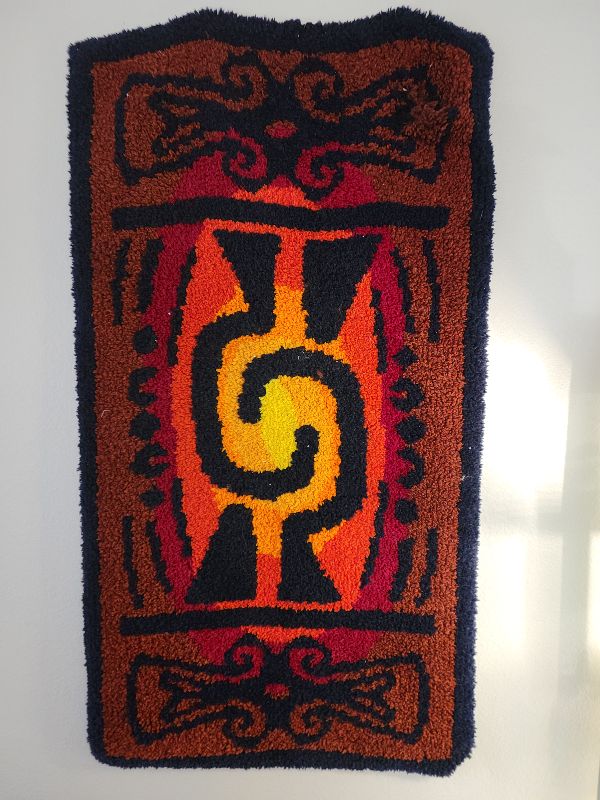 Photo 1 of LARGE YARN WOVEN WALL HANGING 51” X 28”