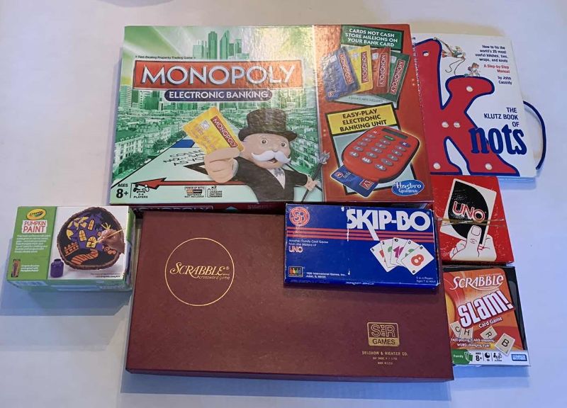 Photo 1 of GAMES: MONOPOLY,UNO,SCRABBLE