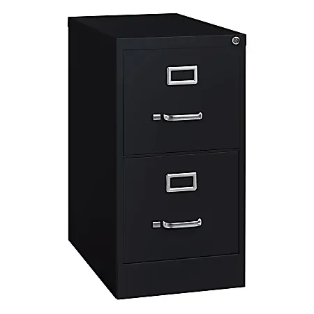 Photo 1 of WORKPRO TWO DRAWER VERTICAL FILE CABINET BLACK COLOR MODEL 19069 15" X 22" H 29"