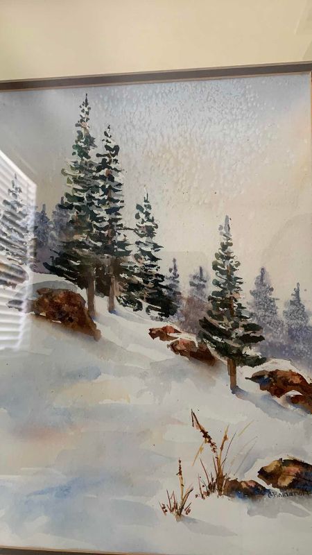 Photo 1 of ORIGINAL WATERCOLOR SIGNED BY ARTIST 18” X 22”