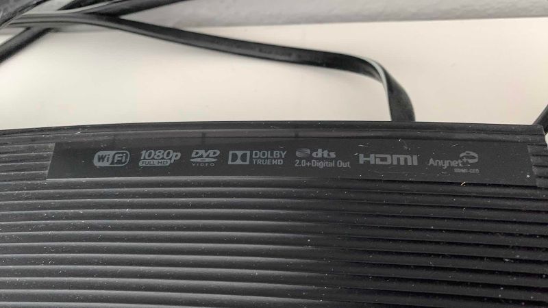 Photo 1 of SAMSUNG BLU-RAY PLAYER WITH REMOTE MODEL BD-JM57C