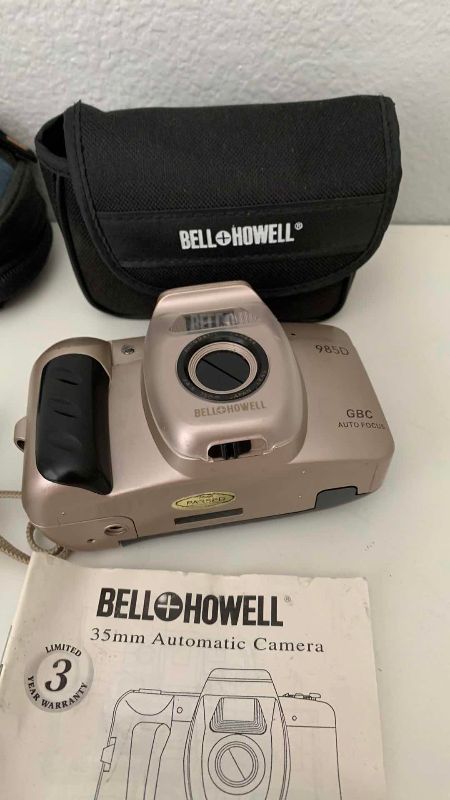Photo 1 of FUJIFILM FINEPIX J10, BATTERY CHARGER AND A BELL HOWELL 985D CAMERAS
