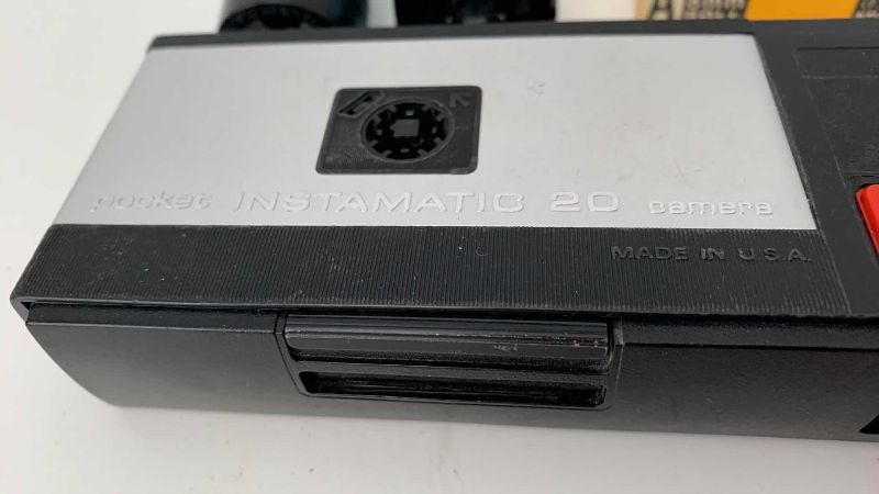 Photo 1 of VINTAGE POCKET INSTAMATIC 20 CAMERA WITH FILM AND FLASH