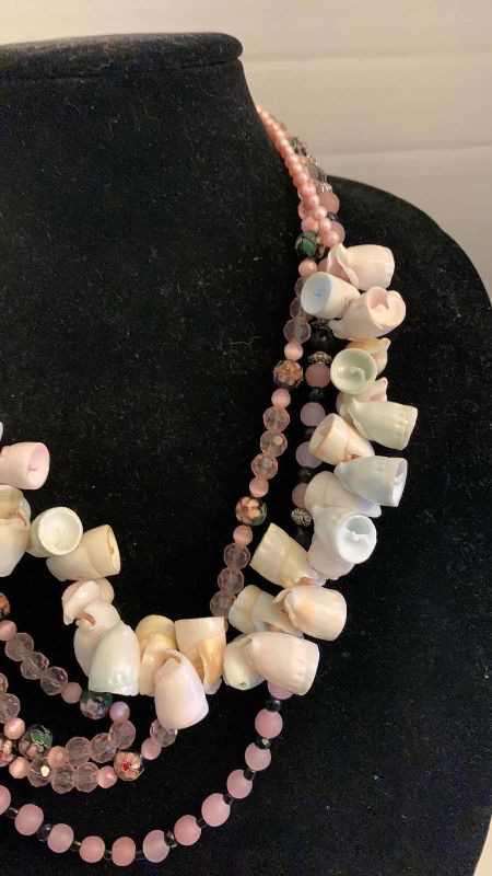 Photo 1 of FASHION JEWELRY 3-NECKLACES, 1-BRACELET AND 1-EARRINGS