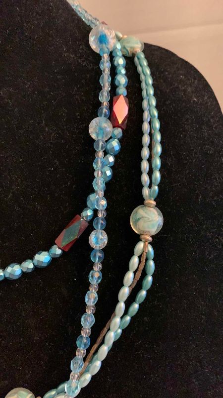 Photo 1 of FASHION JEWELRY 3-NECKLACES AND 1-EARRING