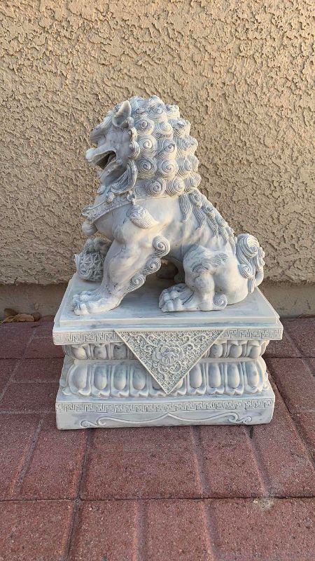 Photo 1 of STONE FOO DOG 17” TALL