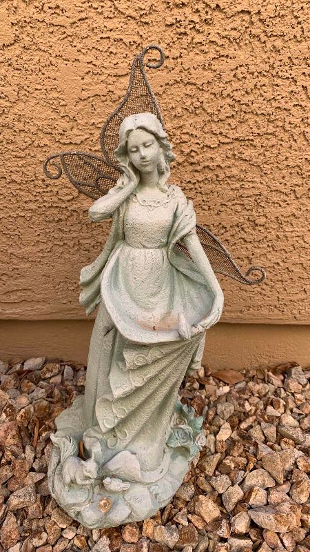Photo 1 of STONE ANGELS TALLEST 20” AND RESIN FAIRY