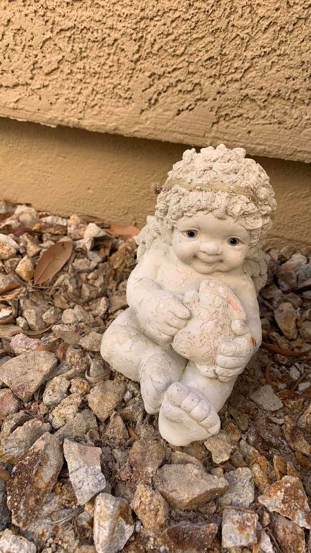Photo 1 of STONE ANGELS TALLEST 20” AND RESIN FAIRY