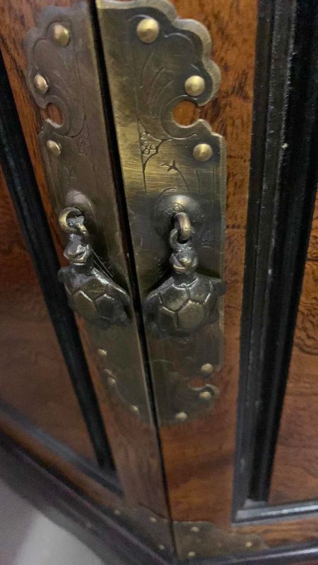 Photo 1 of VINTAGE ASIAN CURIO CABINET 26” X 21” H 72”
