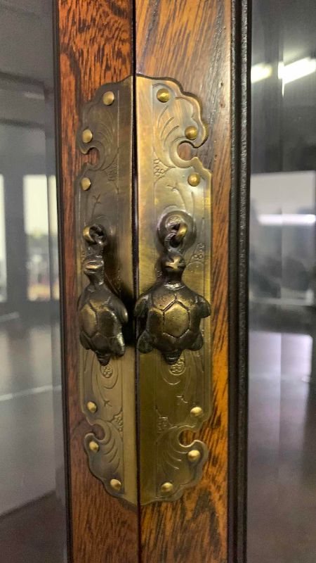 Photo 1 of VINTAGE ASIAN CURIO CABINET 26” X 21” H 72”