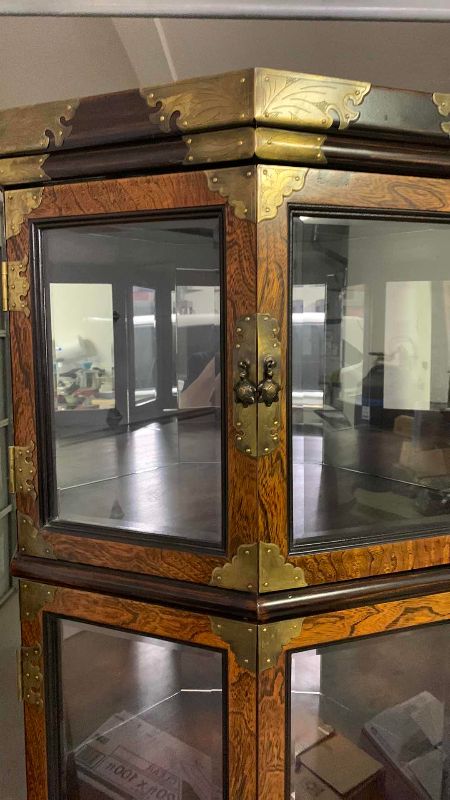 Photo 1 of VINTAGE ASIAN CURIO CABINET 26” X 21” H 72”