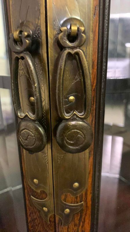 Photo 1 of VINTAGE ASIAN CURIO CABINET 26” X 21” H 72”