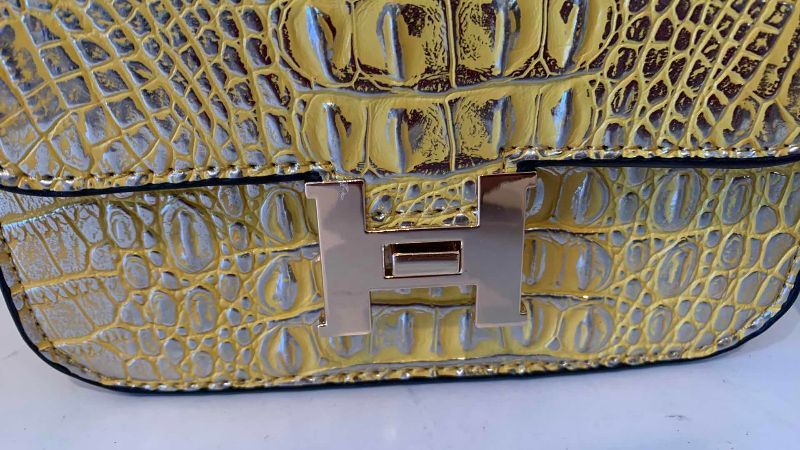 Photo 1 of FAUX HERMES CROCODILE SHOULDER BAG