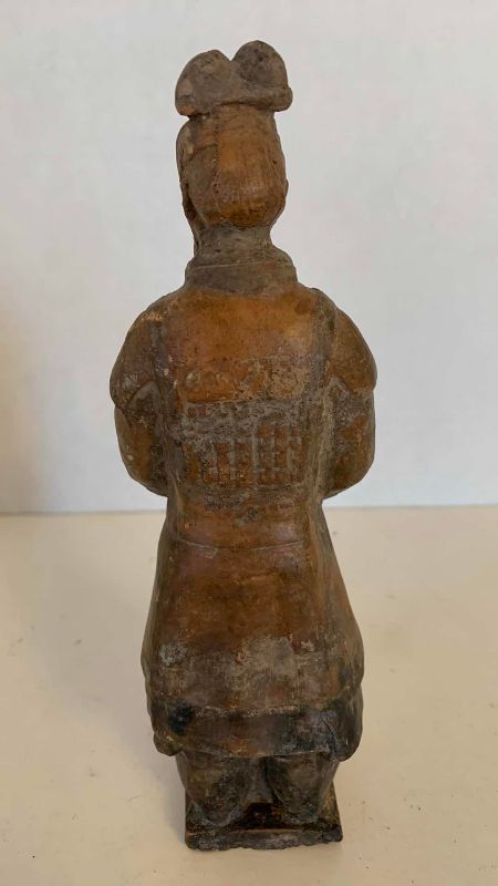 Photo 1 of HAND CARVED CHINESE WARRIOR 8”
