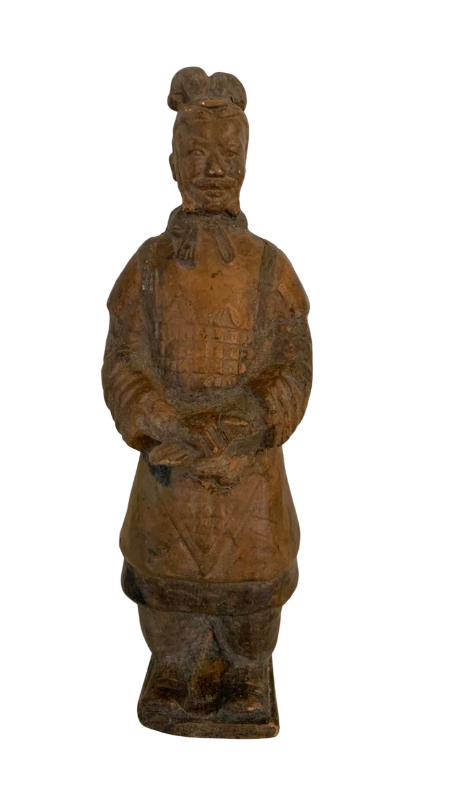 Photo 1 of HAND CARVED CHINESE WARRIOR 8”