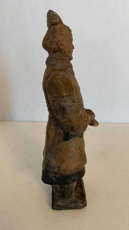 Photo 1 of HAND CARVED CHINESE WARRIOR 8”
