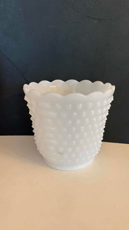 Photo 1 of VINTAGE MILK GLASS AND AVON CONTAINERS