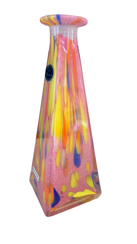 Photo 1 of MURANO GLASS VASE MADE IN ITALY 7.5”