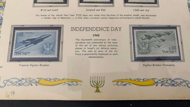 Photo 1 of VINTAGE 1962 ISRAEL POSTAL ISSUES