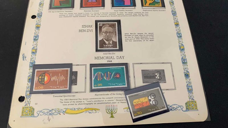 Photo 1 of VINTAGE 1964 ISRAEL POSTAL ISSUES