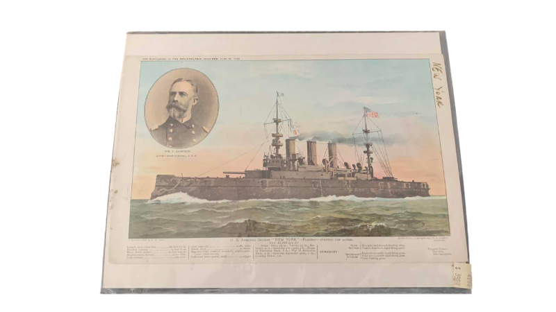 Photo 1 of ANTIQUE ORIGINAL PRINT 1800’S “THE NEW YORK”