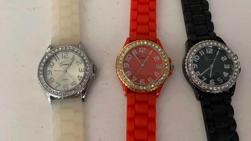 Photo 1 of 3-LADIES GENEVA SPORT WATCHES