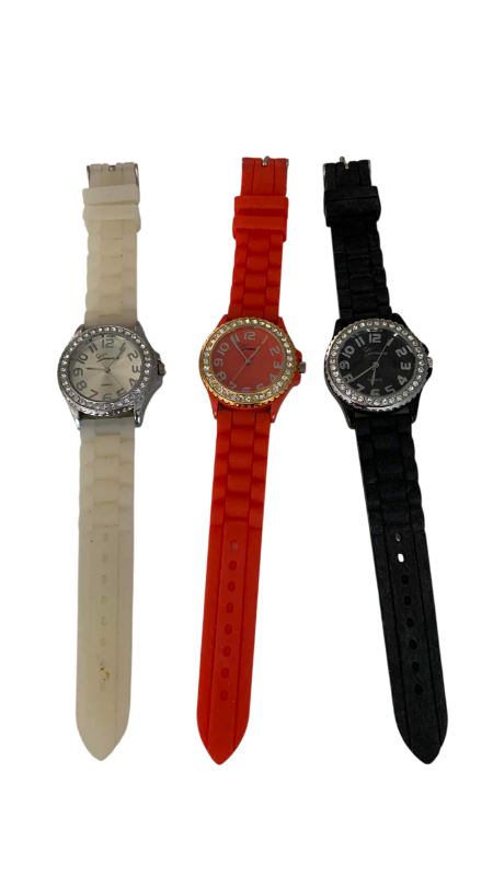 Photo 1 of 3-LADIES GENEVA SPORT WATCHES