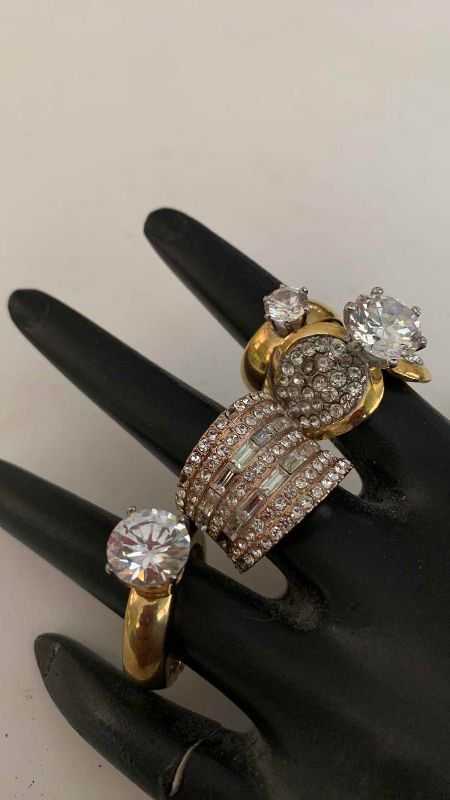 Photo 1 of 4-LADIES COCKTAIL RINGS
