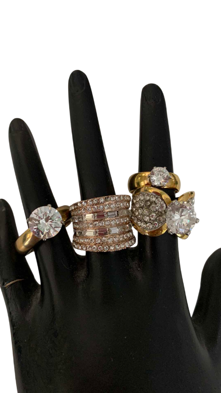 Photo 1 of 4-LADIES COCKTAIL RINGS