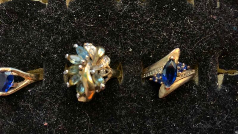 Photo 1 of 3-COSTUME JEWELRY RINGS
