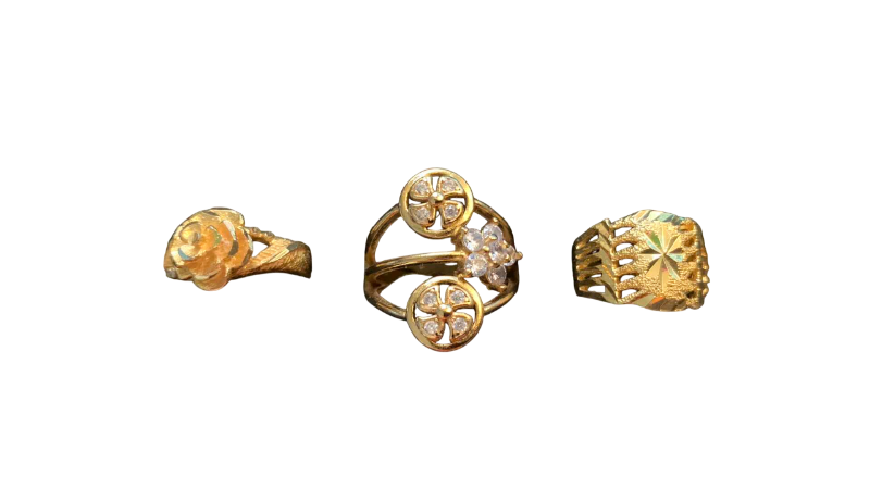 Photo 1 of 3-COSTUME JEWELRY RINGS