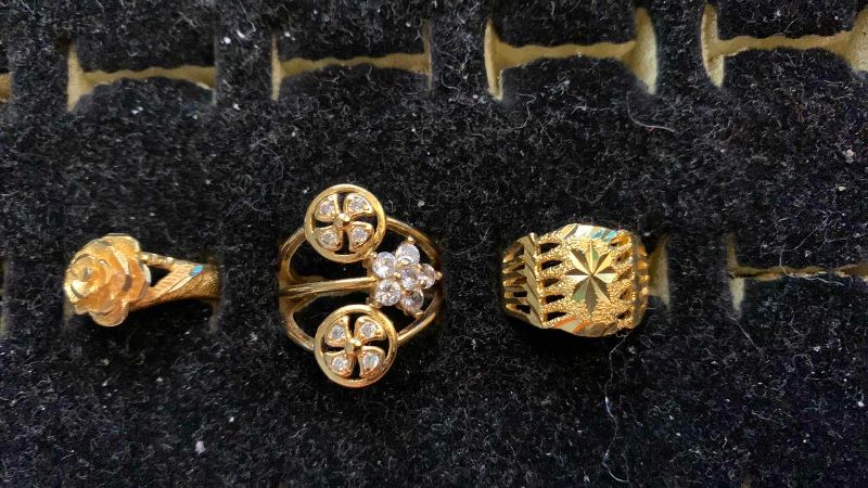 Photo 1 of 3-COSTUME JEWELRY RINGS