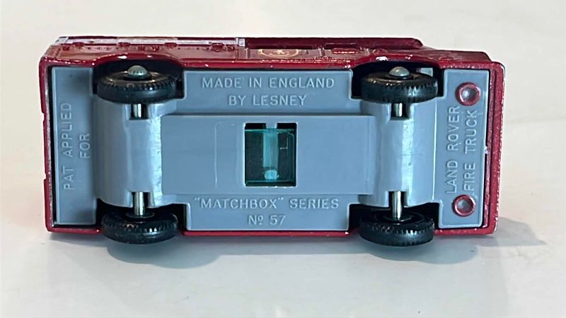 Photo 1 of VINTAGE MATCHBOX SERIES NO. 57 LAND ROVER FIRE TRUCK MADE IN ENGLAND