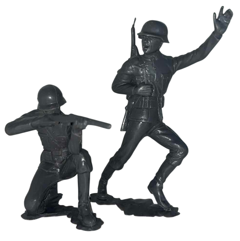 Photo 1 of 2-VINTAGE MARX TANK TOY 1963 WWII GERMAN SOLIDER