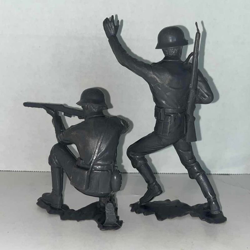 Photo 1 of 2-VINTAGE MARX TANK TOY 1963 WWII GERMAN SOLIDER