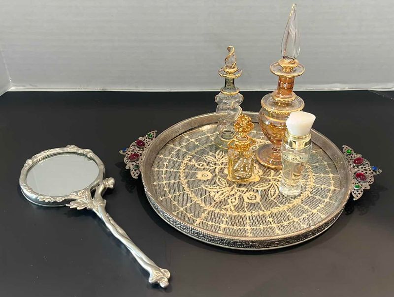 Photo 1 of HAND MIRROR AND PERFUM SET