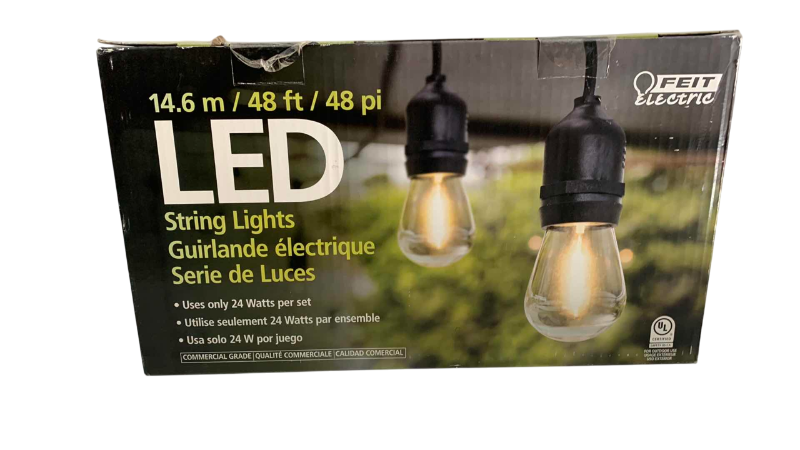Photo 1 of FEIT ELECTRIC LED STRING LIGHTS 48 FEET