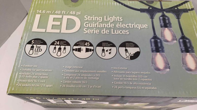 Photo 1 of FEIT ELECTRIC LED STRING LIGHTS 48 FEET