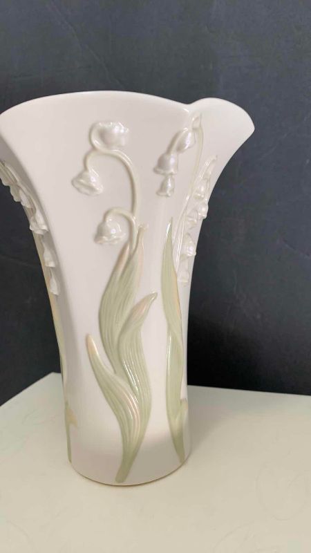 Photo 1 of LENOX FLORAL BLOSSOMS LILY OF THE VALLEY VASE