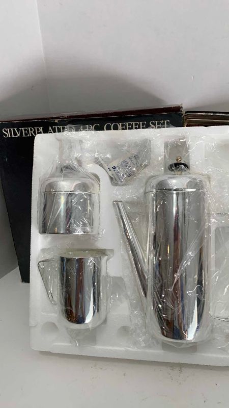 Photo 1 of ARTFIELD CRAFTSMEN SILVERPLATED 4 PC COFFEE SET